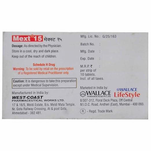 Mext 15 Tablet 1*15 - Image 4