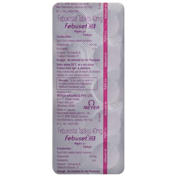 Febuset 40 Tablet - Image 3