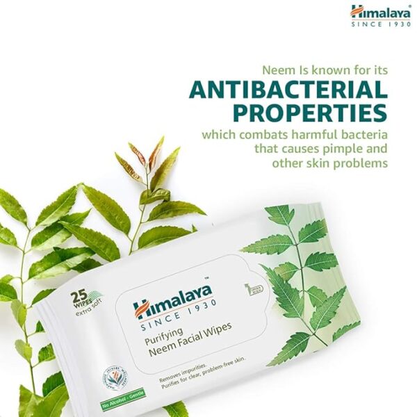HIMALAYA NEEM FACE WIPES 1*10PCS - Image 5