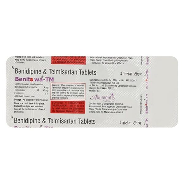 Benitowa-TM 4mg/40mg Tablet - Image 3