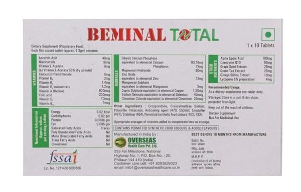 Beminal Total Tablet - Image 2