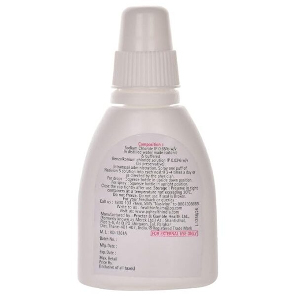 Nasivion S Saline Nasal Drops - Image 3