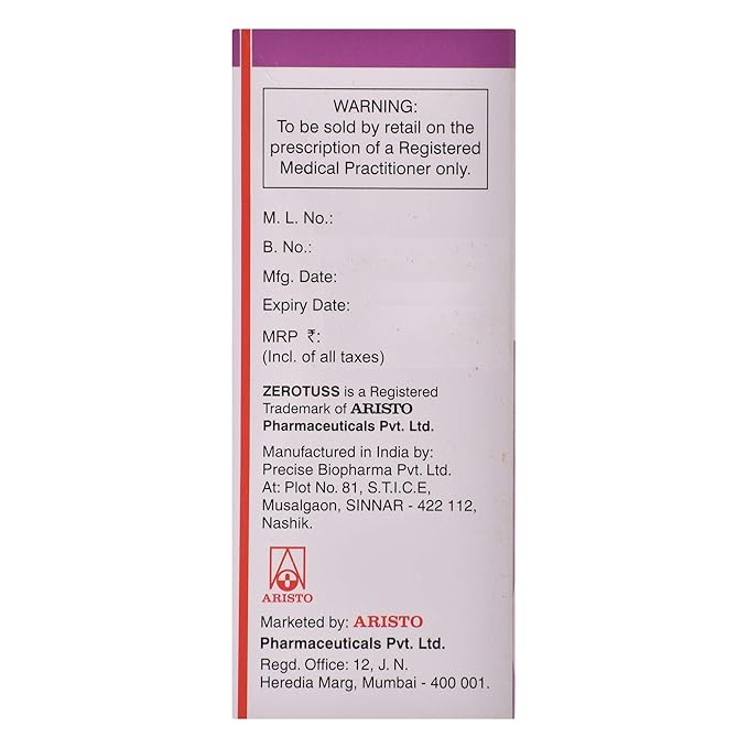 Zerotuss Oral Suspension Sugar Free Mango - Image 6