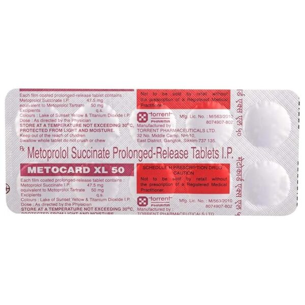 Metocard XL 50 Tablet - Image 3