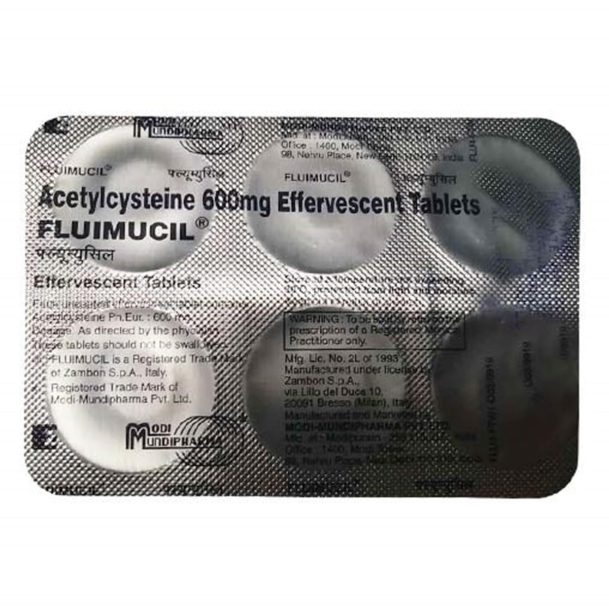 Fluimucil 600mg Tablet - Image 2