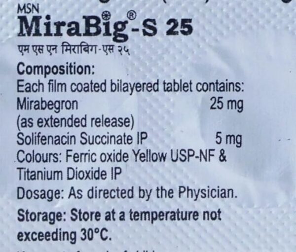 Mirabig-S 25 Tablet ER - Image 2