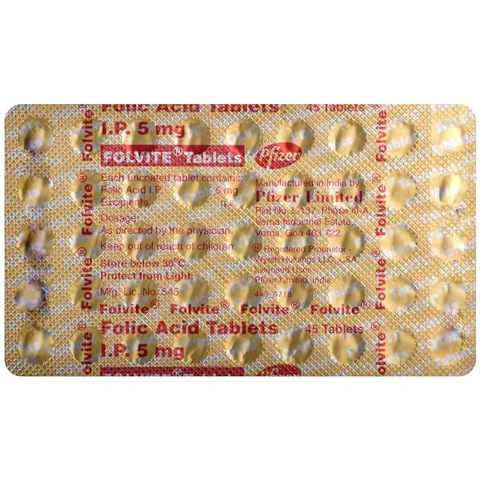 Folvite 5mg Tablet 1*45 - Image 4