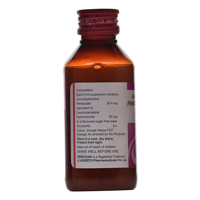 Zerotuss Oral Suspension Sugar Free Mango - Image 3