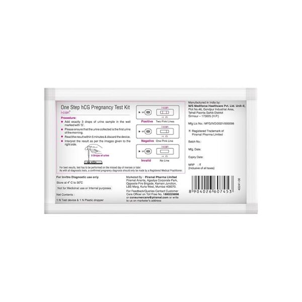 i-Can One Step Pregnancy Test Kit 1*1 - Image 2