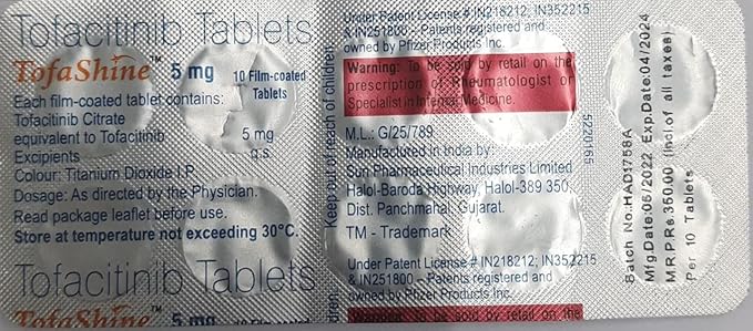 Tofashine 5mg Tablet - Image 2