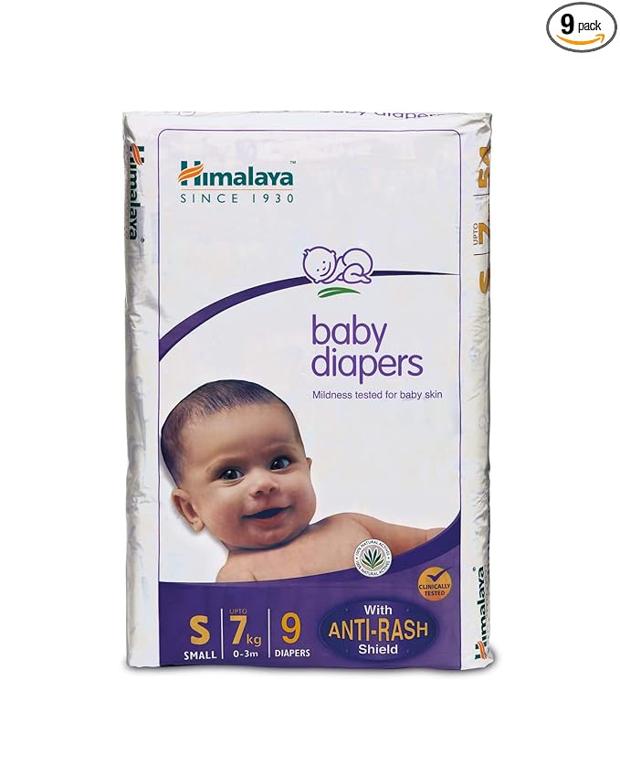 HIMALAYA BABY DIAPERS (S) 1*9PIC
