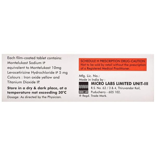 Allercet-M Tablet 1*10 - Image 2