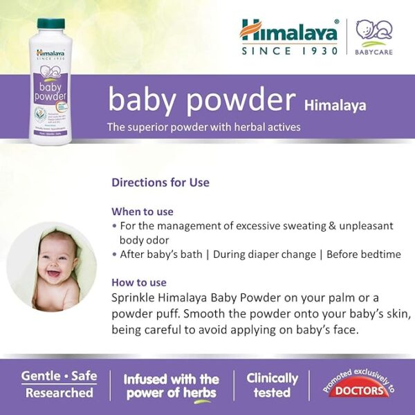 HIMALAYA BABY POWDER 1* 50GM - Image 2