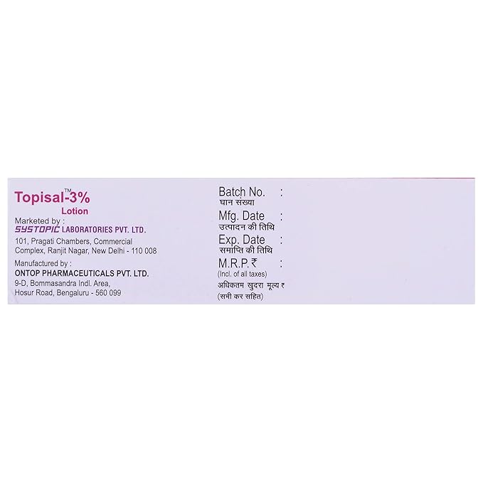 Topisal 3% Lotion 50ml - Image 2