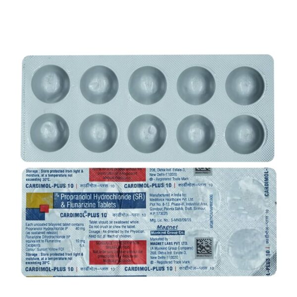 Cardimol-Plus 10 Tablet 1*10 - Image 2