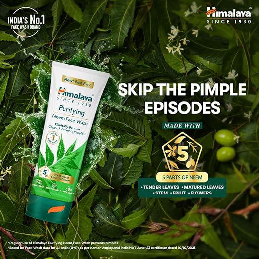 HIMALAYA NEEM FACE WASH 1*100ML - Image 3