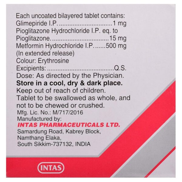 Zoryl MP 1 Tablet - Image 5