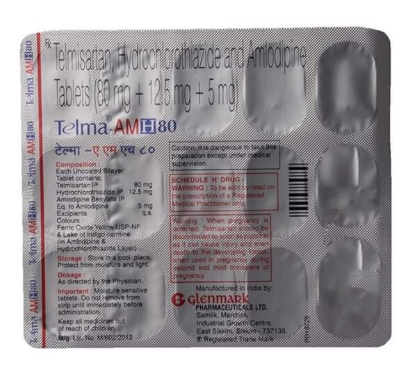 Telma-AM H 80 Tablet - Image 4