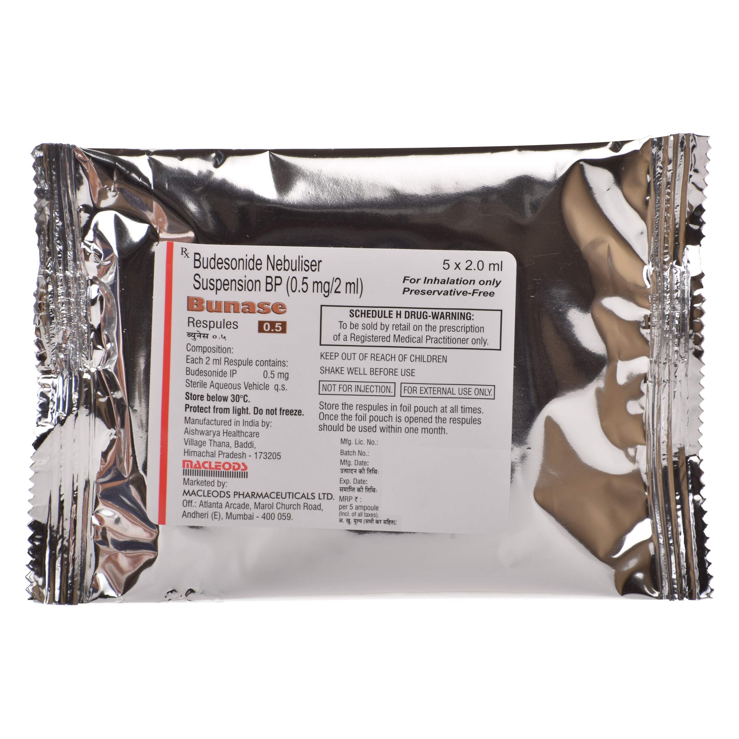 Bunase 0.5 Respules 1*5 - Image 3