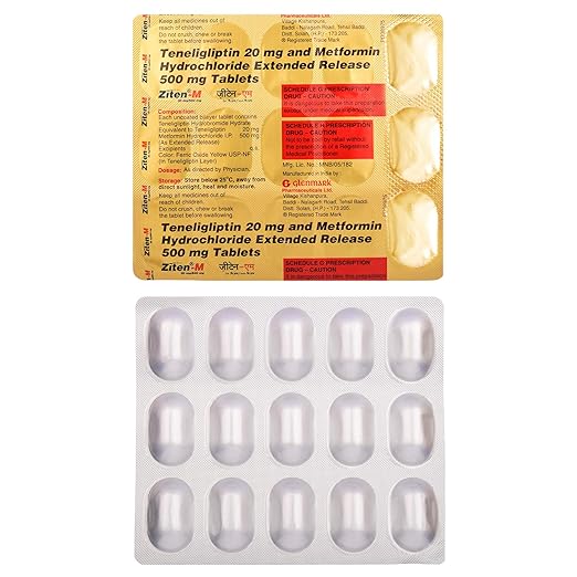 Ziten-M 500mg/20mg Tablet ER - Image 2