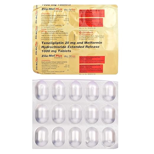 Zita-Met Plus1000mg/20mg Tablet ER - Image 2