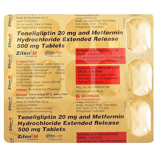 Ziten-M 500mg/20mg Tablet ER - Image 3