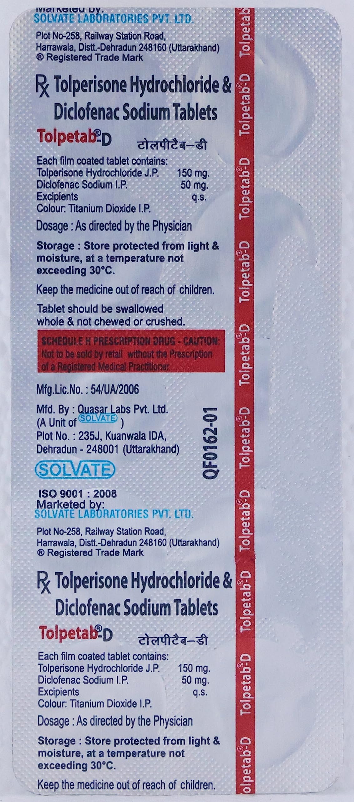 Tolpetab-D 150mg/50mg Tablet