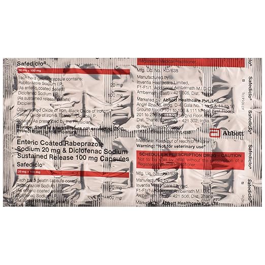 Safediclo 20mg/100mg Capsule - Image 4