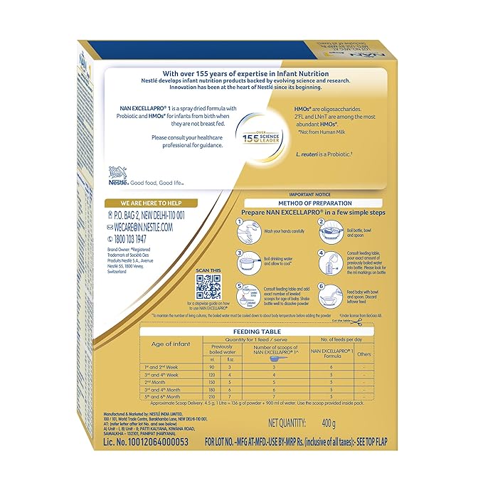 Nestle Nan Excella Pro Stage 1 Infant Formula Milk powder - Image 6