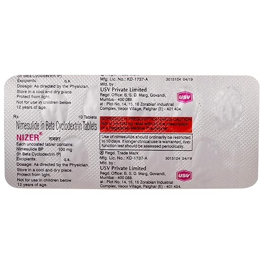Nizer 100 mg Tablet 1*10 - Image 4