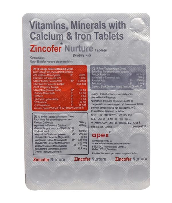 Zincofer Nurture Tablet - Image 3