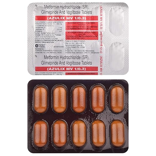 Azulix MV 1mg/500mg/0.3mg Tablet SR