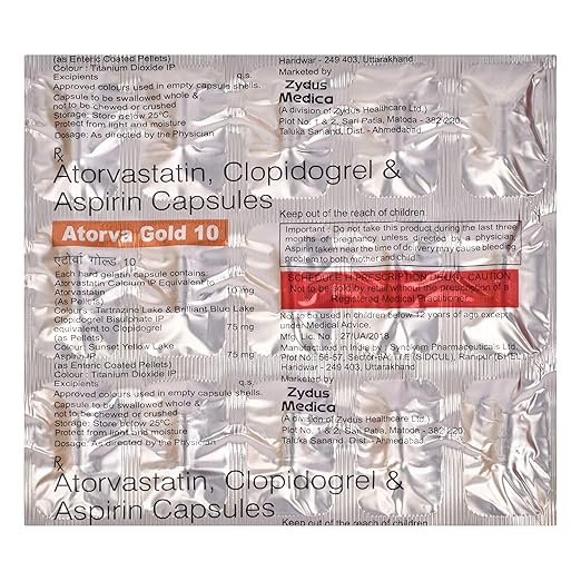 Atorva Gold 10mg Capsule 15s