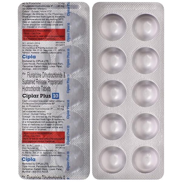 Ciplar Plus 10 Tab 1*10