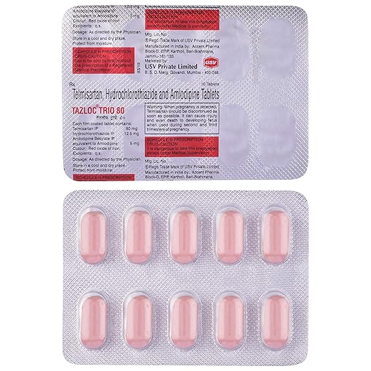 Tazloc Trio 80mg Tablet - Image 3