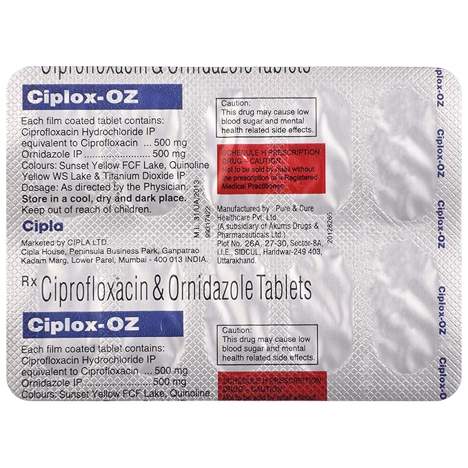 Ciplox-OZ Tablet 1*10 - Image 4