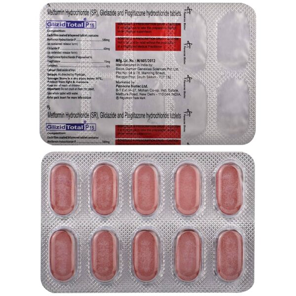 Glizid Total P 15 Tablet - Image 3