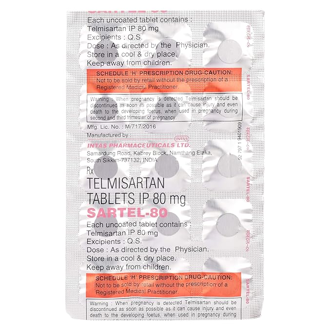 Sartel 80 Tablet - Image 3