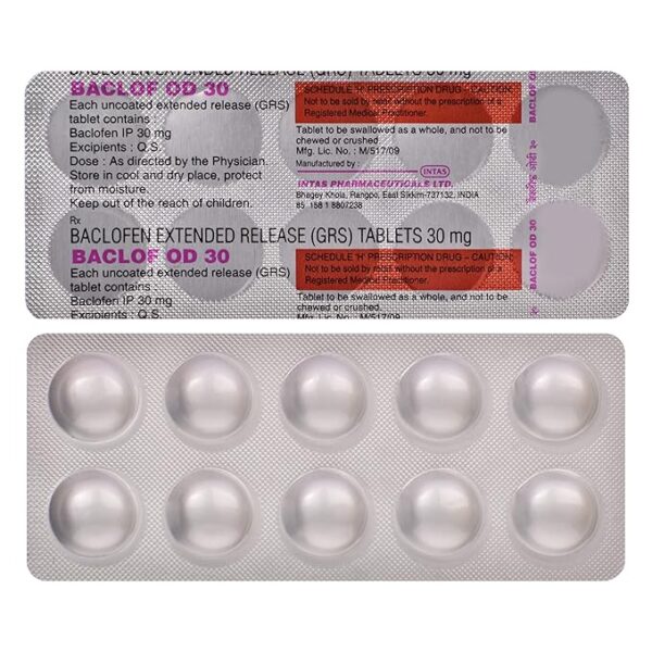 Baclof OD 30 Tablet ER - Image 4