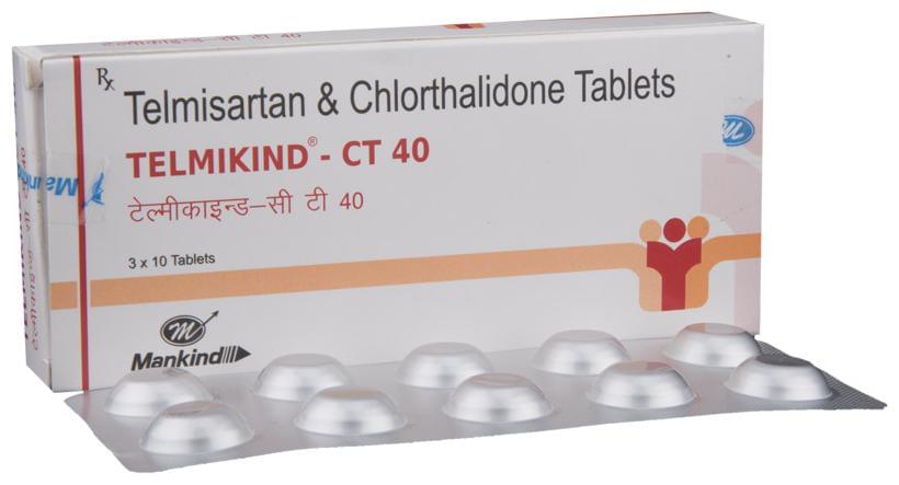 Telmikind-CT 40 Tablet