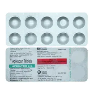 Apixator 2.5 mg Tablet 1*10