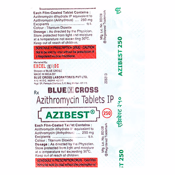 Azibest 250mg Tablet 1*6 - Image 2