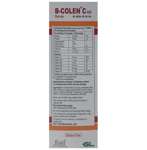 B-Colen C NS Syrup 1*150ML - Image 2