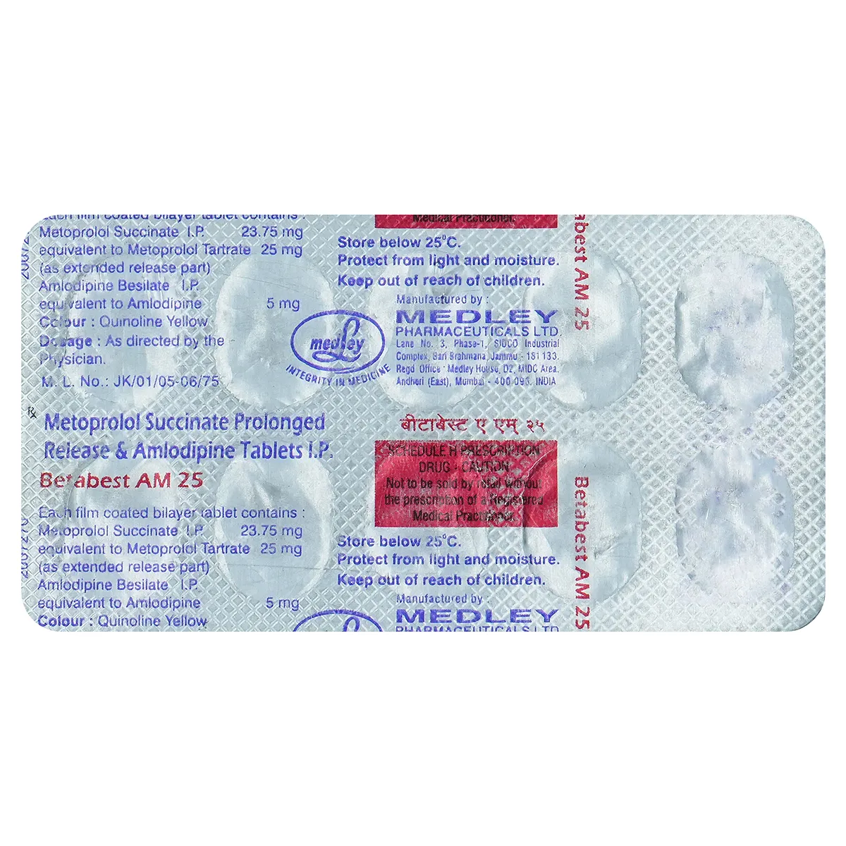 Betabest AM 25 mg Tablet 1*10 - Image 3