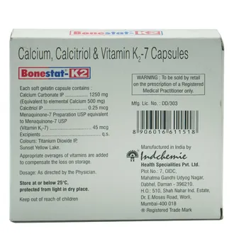 Bonestat-K2 Soft Gelatin Capsule 1*15 - Image 2