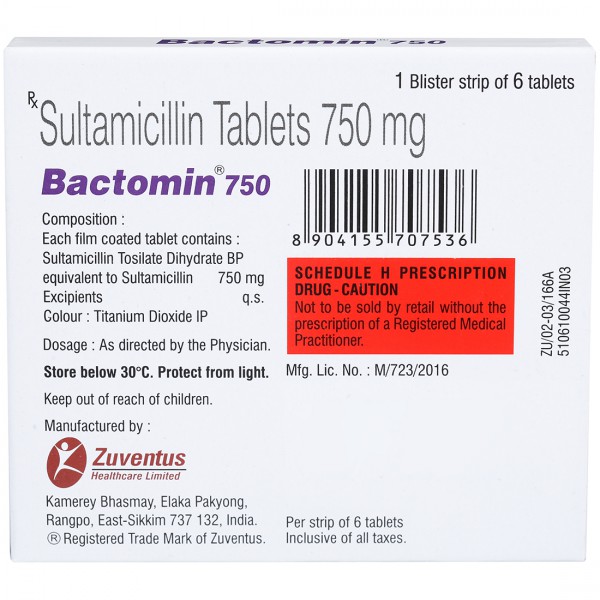 Bactomin 750 Tablet 1*6 - Image 4