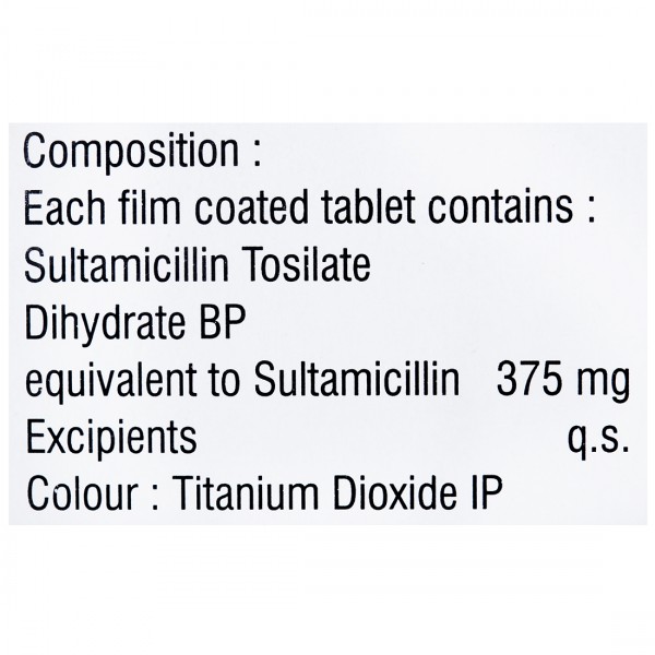 Bactomin 375 Tablet 1*10 - Image 3