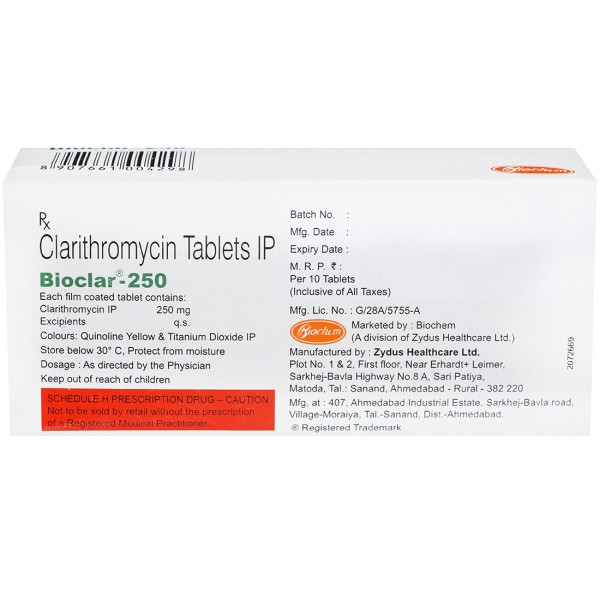 Bioclar 250mg Tablet 1*10 - Image 4