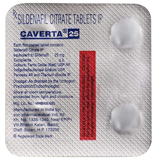 Caverta 25 Tablet 1*4