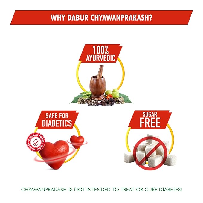 Dabur Chyawanprakash Sugarfree powder 900gm - Image 5